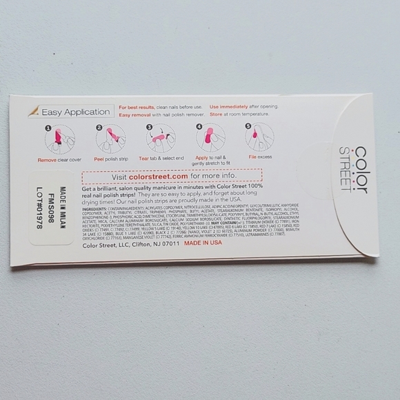 Color Street Made in Milan Real Nail Polish Strips 16 Strips NEW - Picture 4 of 9